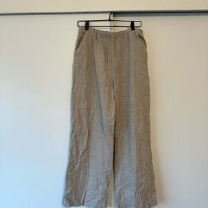 Women’s Tan Linen Pants